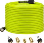 High Pressure Washer Hose 20m / 65ft – M22-14mm & 3/8" QC | Non-Kink 2,150 PSI
