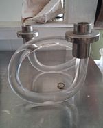 Dorothy Thorpe Pretzel Mid-Century Lucite Candle Stick Holders, Double