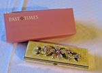 Past Times Vintage Enamel Victorian Style Pill Box Exc Condition with Box