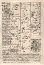 King's Lynn-Narborough-Swaffham-Thetford road map by J. OWEN & E. BOWEN 1753