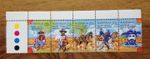 Australia 1986 Waltzing Matilda 22c Strip of 5 MH Stamps Folk Song Illustrations