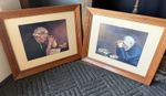 Praying Man and Praying Woman GRACE and GRATITUDE Framed Photos “16X13” Set