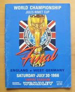 1966 World Cup Final ENGLAND v WEST GERMANY Original Programme NO WRITING *VGC*