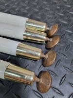 4 Vintage Swivel leveling feet MCM Tapered Wood Table Furniture Legs  White 48cm