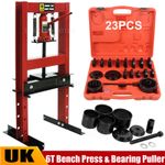 6T Hydraulic Bench Press Workshop Garage & 23X Front Wheel Drive Bearing Puller