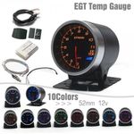 2" Exhaust Gas Temperature Gauge 52mm 10 Colour LED EGT Temp Gauge With Sensor
