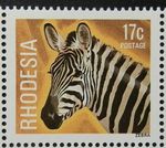 RHODESIA 1978 SG564 17c. COMMON ZEBRA -  MNH