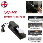 1/2/4X Universal Electronic Keyboard Sustain Pedal Foot for Casio Piano Keyboard