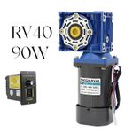 RV40 220V Reducer Gearbox Worm Gear Motor AC Gearmotor CW/CCW 90W 14RPM-280RPM