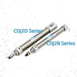 CDJ2B10/CDJ2D10-5/10/15/20~200 Pneumatic Pen Type Stainless Steel Mini Cylinder