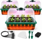 Heated Seed Starter Kit with Grow Light, 36-Cell Seed Starting Tray with Built-I