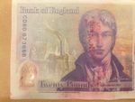 Rare Pink  £20 note error  / ink error 