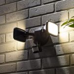 LED Pir Sensor Floodlight 30W Twin Motion Detector Garden Outdoor Security Light