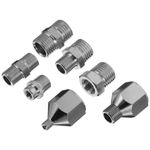 7PCS Airbrush Adapter Set Airbrush Hose Adapter Air Compressor Fitting Connector