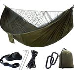 Camping Hammocks +Mosquito/Bug Net Single &Double Lightweight Portable Parachute