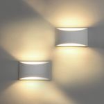 2pcs Wall Light LED Plaster Up & Down Wall Sconce Lamp Hallway Bedroom Staircase