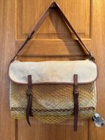 Vintage Shooting Game Bag, Brady's Of Halesowen, Canvas & Leather, Nice Patina