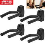 4x Guitar Hanger Wall Mount Stand Hook Wall Holder Rack Bracket Bass Ukulele UK