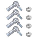 4 Pcs M5x0.8 CS8 M5 Angle Ball Joint Self-lubricating Ball Socket End Fitting