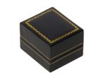 Black Leatherette Ring Box , Wholesale prices.Gift box, jewellery storage,