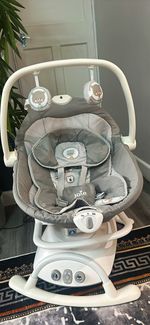 Joie Serina 2in1 Baby Bouncer Chair, Grey/White Bear Theme, 0-6 Months