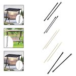 2 Pieces Swing Replacement Rods Accessories for Garden Swing Seat Swing Set