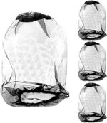 4 PCS Midge Head Net, Nylon Mosquito Head Protecting Net, Fine Mesh Insect Face