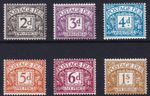 SG D69-D74 Postage Due Set of 6 Chalk Paper No Wmk 1968 Unmounted Mint