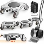 WOUOW Heavy Duty Furniture Movers with 5 Wheels & Parking Function