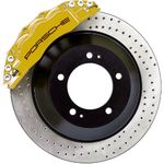 Premium Porsche Curved Brake Caliper Decals x 6