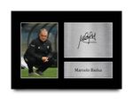 Marcelo Bielsa Signed Leeds Pre Printed Autograph Photo Memorabilia Gift