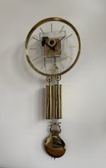 Retro George Nelson / Howard Miller Bim Bam Weight Driven Wall Clock