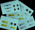 DINKY 274 AA MINI VAN TRANSFERS/DECALS