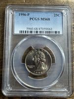 🔥Reduced Price🔥 - 1996 P - 25c Washington - PCGS MS 68 - TOP Pop. (130/0)