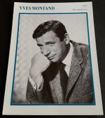 Schauspieler YVES MONTAND | Portrait | Star-Foto / Sammelbild-Karte #906