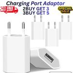 Shaver 2 Round EU Plug USB Converter Charging Port Adaptor |  New