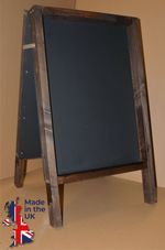 2 x  STURDY HEAVY DUTY A-BOARDS WITH CHALKBOARD sandwich menu specials pub cafe