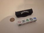 Jack Daniel's Poker Dice in Black Leather Snap Case, New, Combine Postage