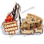 ice cream van sticker Hot Cookie Dough Pie Whippy Tray decals (choose size)