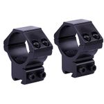 Richter Optik 2 Piece Mount 30mm Tube Medium 11mm 3/8 Dovetail Air Rifle Scope