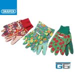 Ladies GARDENING GLOVES BUNDLE PACK OF 3 SMALL/MEDIUM GARDENING GLOVES, 18253