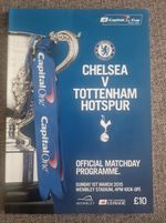 2015 Capital One Cup Final Programme Chelsea V Tottenham Hotspur