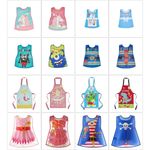 Cooksmart PEVA PVC Childrens Tabard Kids Apron - Various Designs - Wipe Clean
