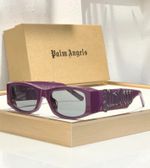 Palm Angels PERI007 sunglasses Vibrant Violet Retro Rectangle Eyewear 51-19-145