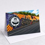 Firhill Park Murial - Partick Thistle - Football Stadiums - A5 Greetings Cards