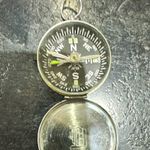 Pocket Engineering/Surveying Compass Marked JAPAN with Hinged Steel Cover