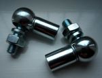 2 off M10 x 1.5 Ball Joint ('C' Type - DIN 71802) Bright Zinc Plated.