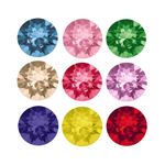 Superior PRIMERO 1028 & 1088 Chatons Foiled Round Stones * Many Colors & Sizes