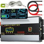 YQ Power Inverter 12V to 240V 3000W 6000W Caravan Motorhome LCD Converter Remote