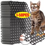 50 pcs Cat Scat Mat Spike Anti Dog Pest Deterrent Mat Repellent Animal Scarer UK